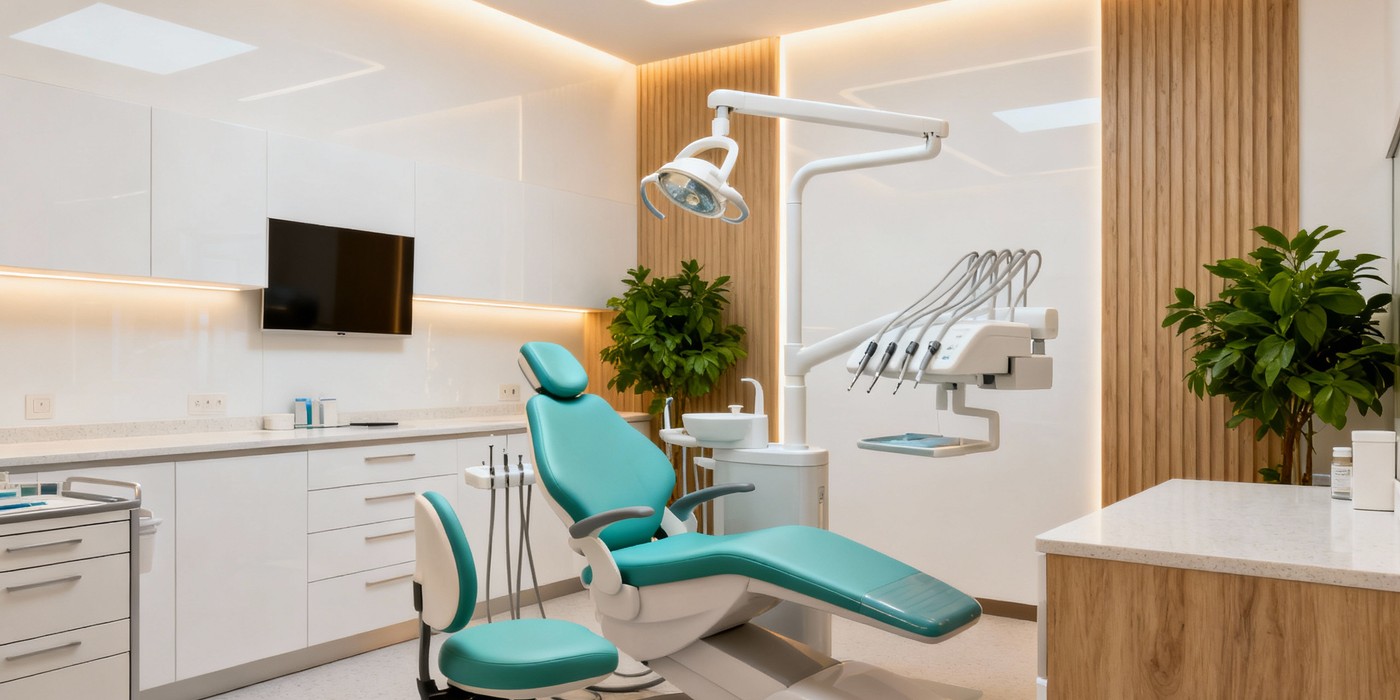 Interior moderno de Clínica Dental Balleros Moratalaz